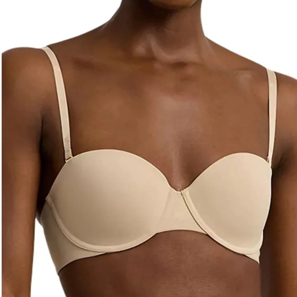 NWT Lauren Ralph Lauren Women’s Luxe Convertible Strapless Bra in‎ Light Truffle